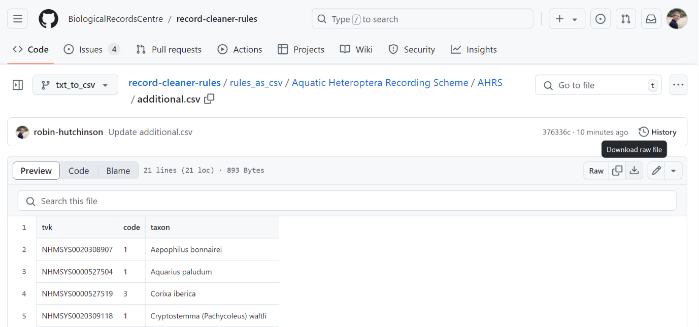Screenshot showing file download