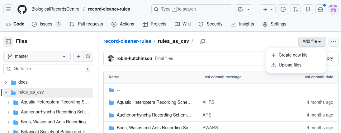 Screenshot showing file upload